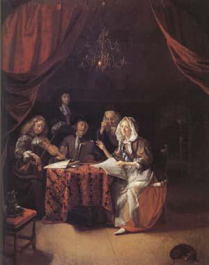 Godfried Schalcken A Family Concert (mk25 oil painting picture